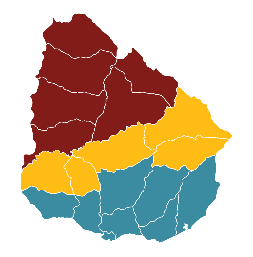 Mapa Distribuidores Cabesas Uruguay